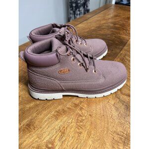 Lugz Women’s 10 Drifter Peacoat Boots Pink/Whisper White Sole Streetwear Rose